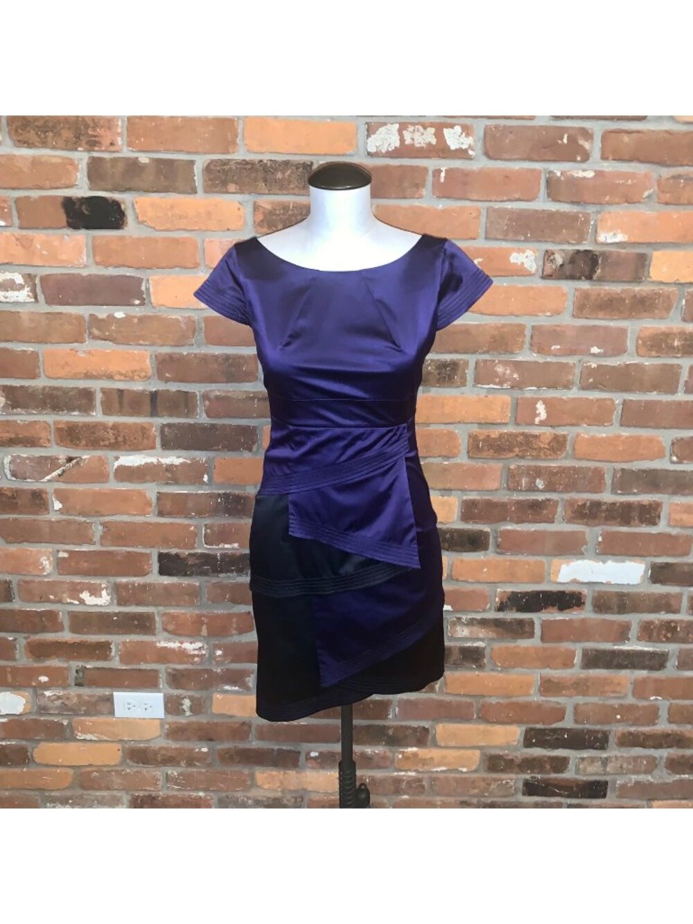Karen Millen Silk Purple Dress Size 4